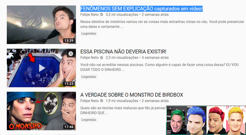 Felipe Neto influenciador ou bufão do youtube?